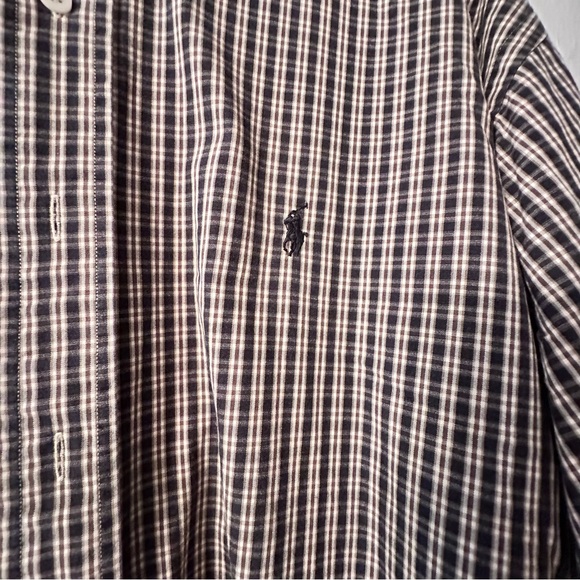 Ralph Lauren Men's Brown Plaid Shirt Size XL - Picture 9 of 11